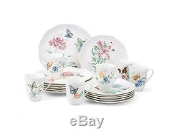 Porcelain Dinner Service For 6 Person Dinnerware 18 Piece Set Plates Mugs Dishes