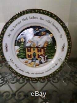 Portmeirion A Christmas Story by Susan Winget Set of 5 Dinner Plates