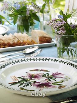 Portmeirion Botanic Garden Dinner Plates Set of 6 Assorted Motifs