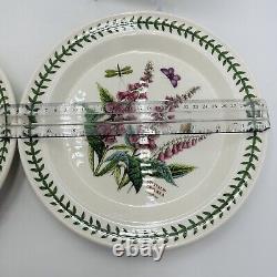 Portmeirion Botanic Garden Foxglove 10.5in Dinner Plate Digitalis Purpurea Set 4