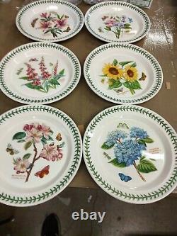 Portmeirion botanic garden set of 6 assorted dinner plates