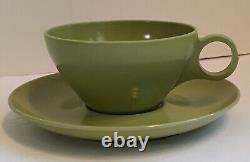 Prolon 7900 MCM Melamine Avacado Green & Aqua Blue 5 PC Set Service For 8 NOS