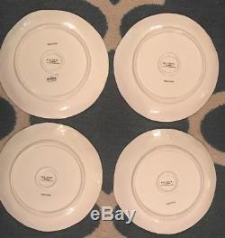 RARE Discontinued HTF Rae Dunn Boutique Crown Dinner 10 Plates Set Of 4