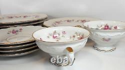 RARE EDELSTEIN Bavaria Maria-Theresia Florence Porcelain dinner set CIRCA 1940s