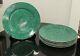 Rare New Set Of 6 Vintage Neiman Marcus Malachite Charger Dinner Plates 12.5