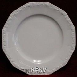 ROSENTHAL china MARIA WHITE pattern Dinner Plate Set of Twelve (12) 9-5/8