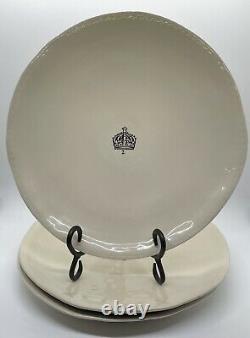 Rae Dunn Crown Dinner Plate Set Of 4 Rare Vintage Hard to Find New Never Used