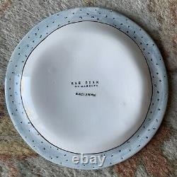 Rae Dunn RARE 2003 Saks Fifth Avenue Plates Vintage Dimpled Set/4 Polka Dots 6