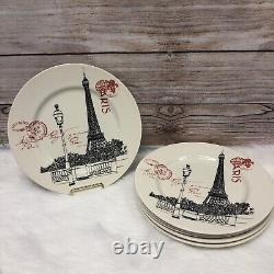 Rare City Of Paris Dinner Plates Set of 6 11