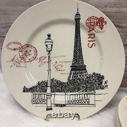 Rare City Of Paris Dinner Plates Set of 6 11