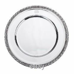 Rare Set of 12 Tiffany & Co. Sterling Silver Service / Dinner Plates Mono HEAVY