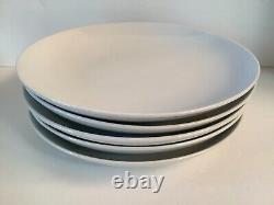 Rare Set of 5 Pottery Barn Great White Coupe Replacement Dinner Plates No Chips