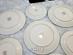 Rare Villeroy Boch Luxembourg Design 1900 Dinner Plate & Salad Plate Set Lot 12