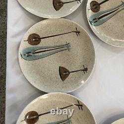 Red Wing Pottery Mid Century Lute Song 10 1/4 Dinner Plate (Set Of 10)