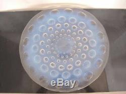 Rene LALIQUE 1935 Set of 12 ASTERS Clear & Opalescent Dinner Plates 10 3/4