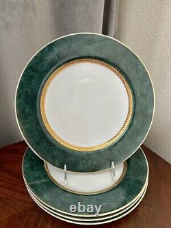 Retroneu Imperial Collection Malachite Dinner Plate Set Of 4 Vintage