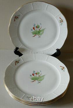 Rosehip 10 Dinner Plates by Herend SET OF FOUR (4) NEVER USED