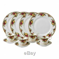 Royal Albert Old Country Roses 12-Piece Set, Service For 4