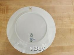 Royal Copenhangen 10 Blue Fluted Dinner Plates Set Of 8 #175 1st Quality