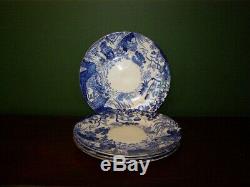 Royal Crown Derby Mikado Set of 4 Dinner Plates All 1950s