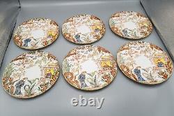 Royal Crown Derby Orient Mikado Salad Plates Set of 12 8 3/8 FREE USA SHIP