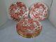 Royal Crown Derby Red Aves Dinner Plates Set Of 10