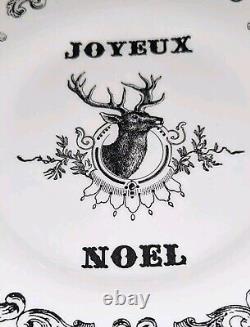 Royal Stafford Joyeux Noel Plate Set x7 Xmas 3 Dinner & 4 Salad Carly Dodsley A+