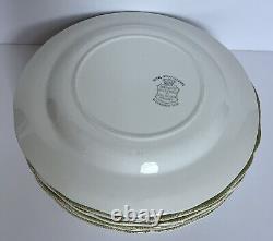 Royal Staffordshire Sherwood Ironstone Meakin England Set of 7 Dinner Plates
