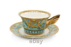 Royalty Porcelain 16-pc Dinner Set, Monarch's Crown, Bone China Porcelain