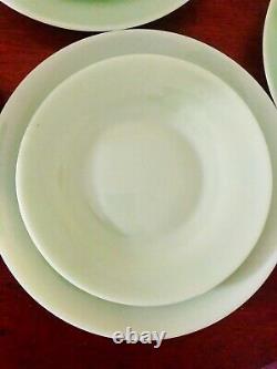 SALE 12 pieces Jadeite jadite set dinner ware cups Plates saucers 3 groups 4