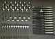 Set Christofle Perles Silver-plate Table Dinner Forks Spoons Knives