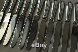 SET Christofle PERLES Silver-plate Table Dinner Forks Spoons Knives