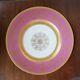 Set Of 12 Vintage Pink And Gold 11 Service Plate Hand Gilt Applied