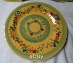 SET OF 3 DINNER PLATE 11.5 French Pottery Terre e Provence Hand Painted France