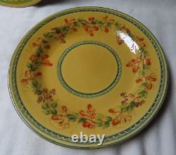 SET OF 3 DINNER PLATE 11.5 French Pottery Terre e Provence Hand Painted France