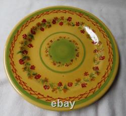 SET OF 3 DINNER PLATE 11.5 French Pottery Terre e Provence Hand Painted France