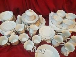 SET OF CROWN VICTORIA CHINA LOVELACE PATTERN MADE IN JAPAN 68 pieces