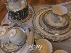 Serving for 12, Lenox Country Romance dinner dinnerware porcelain china set