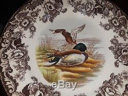 Set 10 Spode Woodland Dinner Plates Birds 10 5/8 Pheasant Quail Lapwing Snipe +