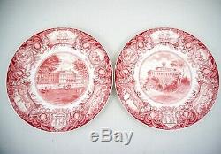 Set 10 Wedgwood Georgia Historical Pink Great Georgians Dinner Plates