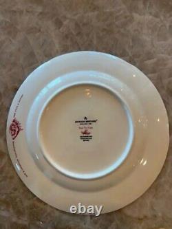 Set 11 Johnson Bros Twas the Night Before Christmas Dinner Plates Dishes Red