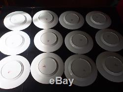 Set 12 Antique Minton Raised Gold Encrusted Bead Swags Dinner Luncheon Plate 10
