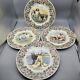 Set (4) Churchill Hunting Dogs By Ray Hutchins Dinner Plates England 10 New