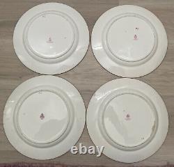 Set/4 Mintons Ornate Antique Dinner Plates Cameos + Winged Beasts 10.25