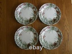 Set 4Woodland Berry Dinner Plates Up North, Christmas, Nature New