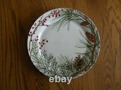 Set 4Woodland Berry Dinner Plates Up North, Christmas, Nature New