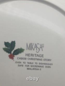 Set 6 Mikasa Heritage Christmas Story 11 Dinner Plate Christmas Tree Holiday