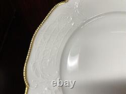 Set (7) Rosenthal SANSSOUCI Ivory Gold Edge 10 Dinner Plates 1929 Mark