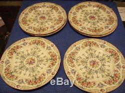 Set Of 10 Vintage Royal Worcester Porcelain Dinner Plates