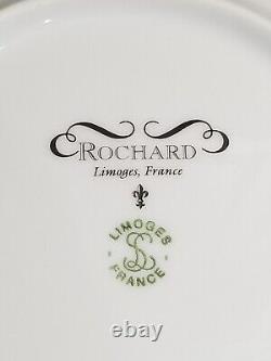 Set Of 12 Rochard Limoges Mosaic Dessert/salad Plates, 7